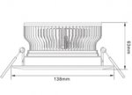 9W LD-CL-CPS-01-9W LED Down Light Cut-out 110mm Diameter 5.4" White Recessed Dimmable/Non-Dimmable LED Down Light