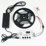 TM1914 Addressable Dream Color LED Light Strip, 12VDC 16.4Ft/5M 5050 RGB Pixel LED Strip Kit with 60LEDs /Mtr