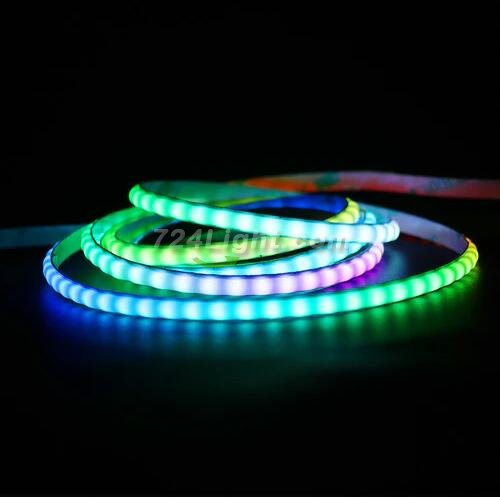 5mm FCOB LED Strip 16.4FT/5M 160LEDs/M 10W/M 5V WS2812 IC SPI Controlled Dream RGB Color LED Light Tape