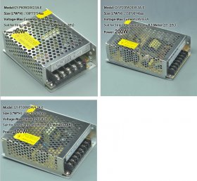 24V LED Power Supply 60W 100W 200W LED Power Supplies For LED Strips LED Lighting