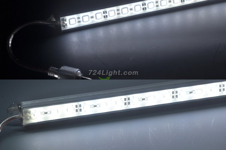 0.5Meter 20inch Superbright Waterproof LED Strip Bar 5050 5630 Rigid LED Strip 12V Both With DC Female male connector