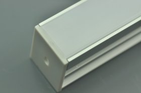 Waterproof LED Floor Channel Aluminum LED Profile(WxH):12.2 mm x 20.1 mm 1 meter (39.4inch) Diffuser 3mm thickness