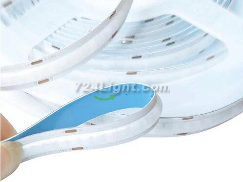 Multi-colors FCOB LED Strip 16.4FT/5M Dot Free 840LEDs/M 14W/M 24V RGB LED Light Tape