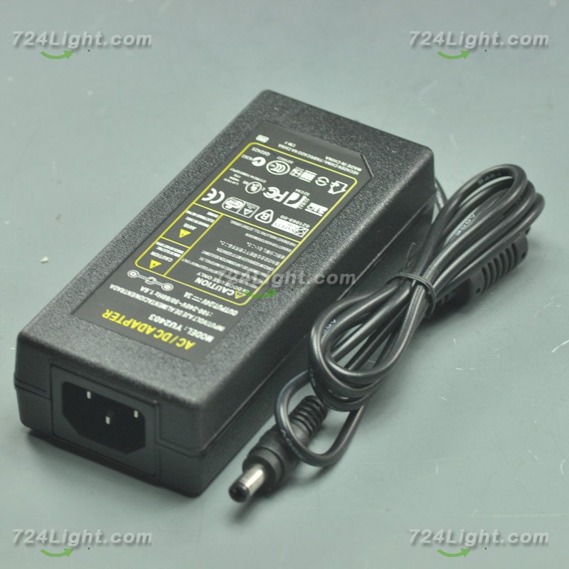 24V 3A Adapter Power Supply DC To AC 72 Watt LED Power Supplies For LED Strips LED Lighting