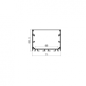 7560 seamless docking can be spliced continuously light supermarket office commercial line light hard light strip shell kit