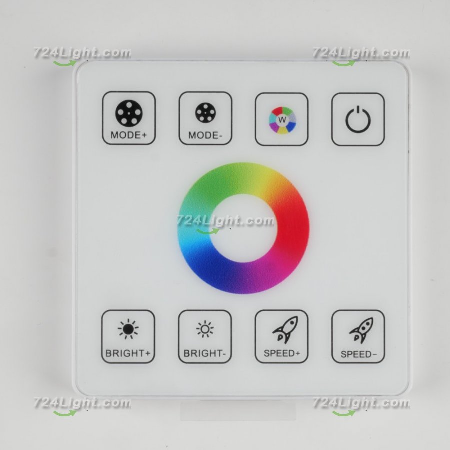12-24V 8A×4 LED RGB Touch Series LED Round Controller For RGB LED Strip