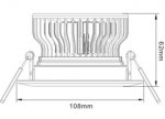 7W LD-CL-CPS-01-7W LED Down Light Cut-out 92mm Diameter 4.2" White Recessed Dimmable/Non-Dimmable LED Down Light