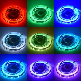 12V3535RGB 8MM DOUBLE PANEL STRIP LIGHT 120LEDS/METER 12V3535 LOW VOLTAGE HIGH BRIGHTNESS STRIP LIGHT 5M (16.4FT) 600LEDS 3535STRIP LIGHTSS