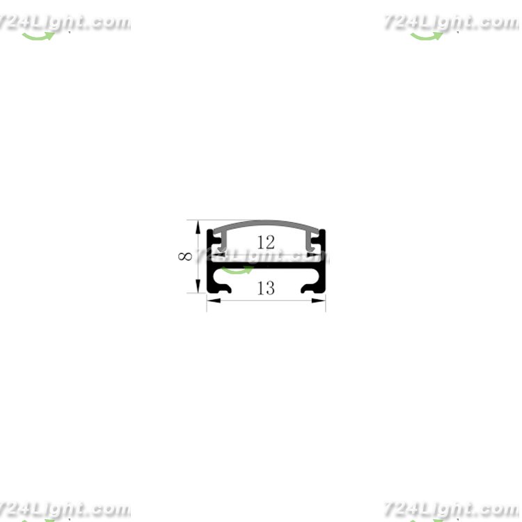 New 1307 with magnet magnetic installation shelf line light hard light bar aluminum groove shell kit