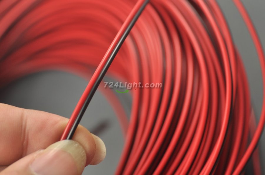 Wholesale LED Extension Cable Wire Cord 2Pin tinned copper wire Line Free Cutting 1M - 100M (3.28foot - 328foot) 22AWG for led strips single color 3528 5050 Strip Light