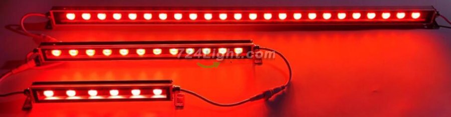 20'' RGBW SMD5050 24V 36W LED Wall Washer Light, Tempering Glass Cover IP67 Waterproof Grade,Energy Saving Linear Strip Light Supplies for Bridge, Hotel, Mega Bar Christmas Advertising Boards, Billboard,Building Commercial Lighting