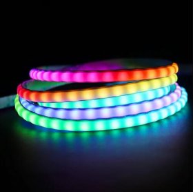 5mm FCOB LED Strip 16.4FT/5M 160LEDs/M 10W/M 5V WS2812 IC SPI Controlled Dream RGB Color LED Light Tape