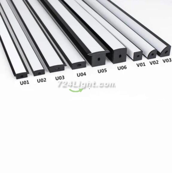 LED Profile LED Aluminum Channel Smaple Kit - 9 Models -50cm Each