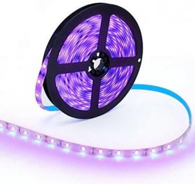 365nm 370nm SMD3528-300 12V 2A 24W UV LED Strip Light Tape for Curing, Currency Validation