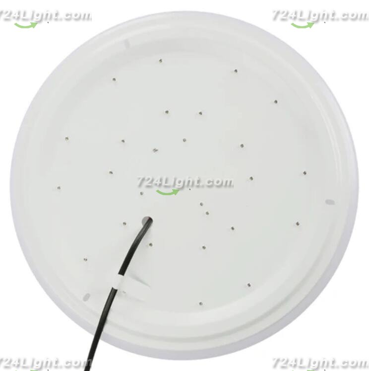 36W 19.68 inch (500mm) odern LED Flush Mount Ceiling Light Fixture Round Acrylic Shade White Finish Mushroom Shape and CCT changable with RF control