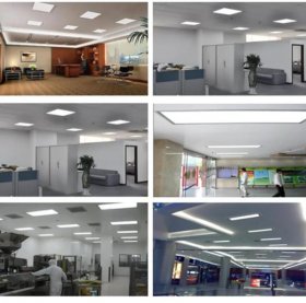 1'x4' (295x1195mm) 40W LED Panel Light in 0.39'' (10mm) White Trim Flat Sheet Panel Lighting Board Super Bright Ultra Thin Glare-Free