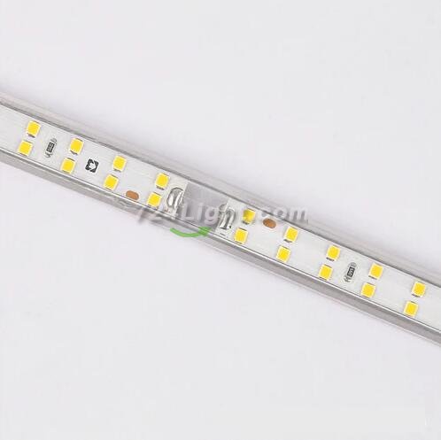 AC 110V 220V SMD2835 High Voltage Flat Strip Light 180 LEDs Per Meter Double Row with the power plug