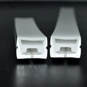 1M/5M/10M Pack of T2014 LED Neon Light Housing Kit with End Caps and Mounting Clips, Flexible Neon Channel Fit for 12mm Wide LED Strip Lights
