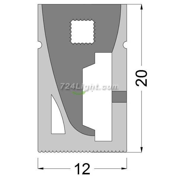 LED Neon Strip 1 meter(39.4 inch) 12x20mm Suit For 10mm 5050 2835 Flexible Light LED Light Silicone Channel Waterproof IP67