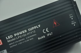 12V 12.5A LED Power Supply 150 Watt LED Power Supplies Rain-proof For LED Strips LED Light