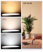 2 Pack 12 Inch 24W Flush Mount LED Ceiling Light 2800 LM Black Round LED Ceiling Lamp
