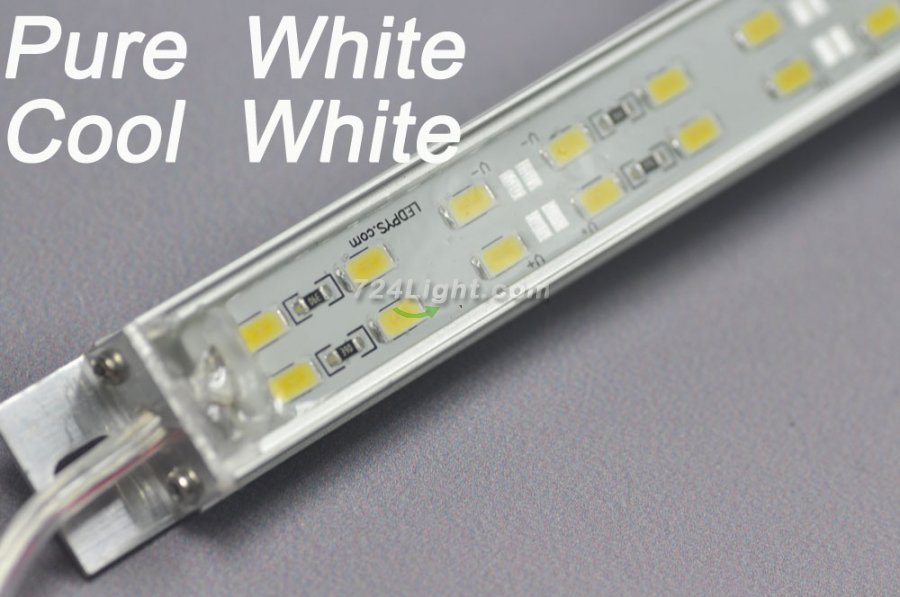0.5Meter Double Row Waterproof LED Strip Bar 20inch 5630 Rigid LED Strip 12V With DC connector 72LEDs