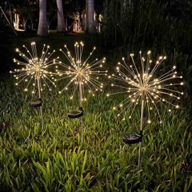 1 Pack Firework Lights LED Copper Wire Starburst Lights 8 Modes For Party Yard Garden