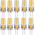 10 Pack G4 LED Light Bulb Bi-Pin Silicon Encapsulation 12V 2.5 W CRI>80 290-310Lumen 20x2835 LEDs 25W Equivalent