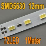 39.3inch 5630 Rigid LED Strips 72LED 1M 12V DC Aluminium Rigid Strip Light For Cabinet/Wardrobe/Celling