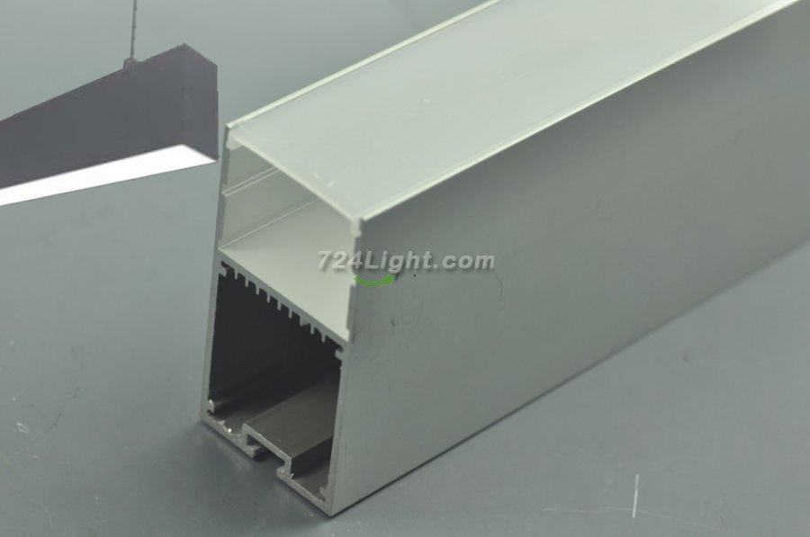 Aluminum LED profile for Droplight with Internal driver transformer space for led strip