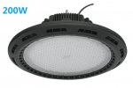 200W UFO LED High Bay Light Fixture 17000LM CRI>80 IP65 Waterproof 100-277VAC Non-Dimmable for Warehouse & Supermarket