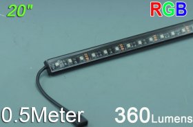 Bestsell Black 0.5 Meter LED Strip Bar 0.5meter Rigid Strip light 39.3inch Aluminium 5050 RGB Rigid LED Strips Bar