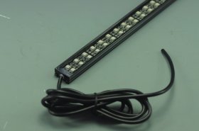 Black Double Row 1Meter 39.3inch 12V Superbright Waterproof 5050 RGB Color Changing LED Rigid Strip Bar 144LEDs