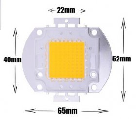 Epistar 80W High Power LED Chip Light 6800 Lumens 35*35mil Chip LED Light