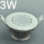 3W LD-DL-CPS-01-3W LED Down Light Cut-out 70mm Diameter 3.5" White Recessed Dimmable/Non-Dimmable LED Down Light