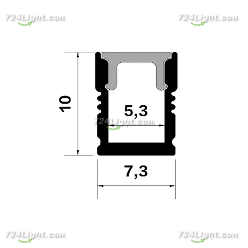 Office line light kit hard light strip shell ultra-fine line light aluminum aluminum groove 0709