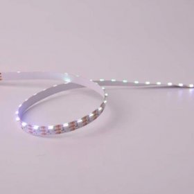 DC 5V 5Meter (16.4Ft) Side Emitting RGB SMD4020 SK6812 Individually Addressable LED Strip Light 60LED/Meter LED Pixel Flexible Tape White PCB