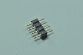 4 pins male copper electroplated for 5050/3528 RGB led strip lights