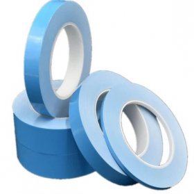 50M Roll 0.2mm Thick 2500g Viscous Force Heat Resisiting Blue Coating Double Sided Tape Adhesive Stronger Stick for LED Strip Lights