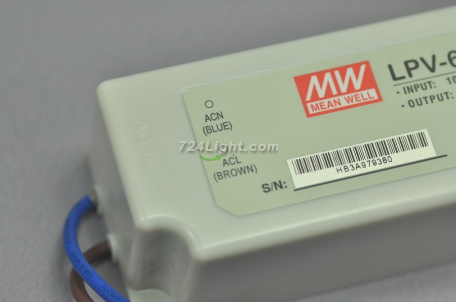 12V 60W MEAN WELL LPV-60-12 LED Power Supply 12V 5A LPV-60 LP Series UL Certification Enclosed Switching Power Supply