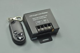 Remote RF Single Color LED Dimmer With 3 Keys Control keychain Sharped 20A