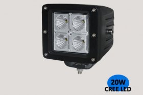 20W LED Work Light 6500K LED Light Bar IP68 CREE LED 1440 Lumens Spot Flood Off Road Driving Light