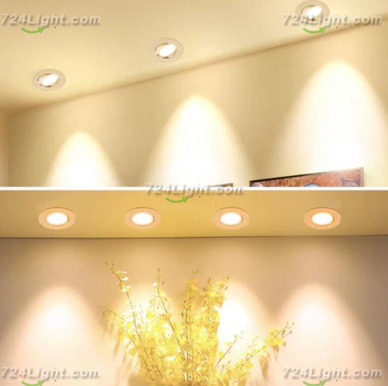 1inch Thick Low Profile LED Downlight 3W 2'' CRI80 Anti-glare Diffuser Ceiling Light