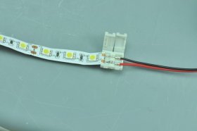 Wholesale Single Color Strip Light Connecter with Double Easy Clip Single optional Easy Connecter For 5050 3528 5630 10mm 8mm optional led strip light