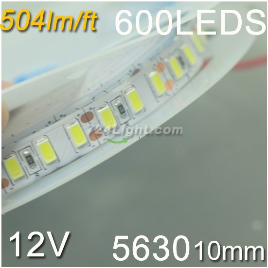 LED Strip Light SMD5630 Flexible 12V Strip Light 5 meter(16.4ft) 600LEDs