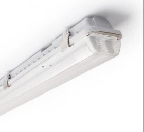 LED Tube Fixture (No Tube included) for Dual LED Tube Tri-proof LED Tube Support Bracket Waterproof , Dustproof, Corrosion-Proof