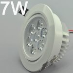 7W CL-HQ-02-7W LED Ceiling light Cut-out 90mm Diameter 4.3" White Recessed Dimmable/Non-Dimmable LED Downlight