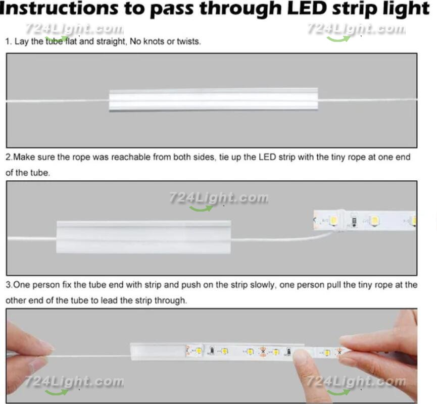 16.4FT(5Meters) 16*16mm 120° Top Emitting IP67 Waterproof Flexible Full Black Silicon LED NEON Tube Housing Fit for 10mm Wide LED Strip Light