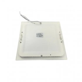 White Trim LED Panel Light 10mm Thick Square Shape Low Profile Recessed Ceiling Panel Lamp 100-240V AC