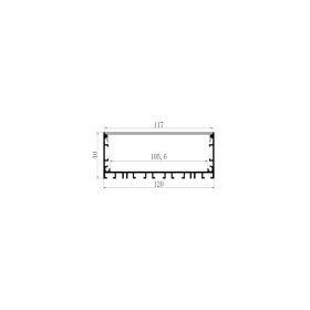 105mm wide 40mm high can be spliced â€‹â€‹high-end linear light straight bar light shell kit